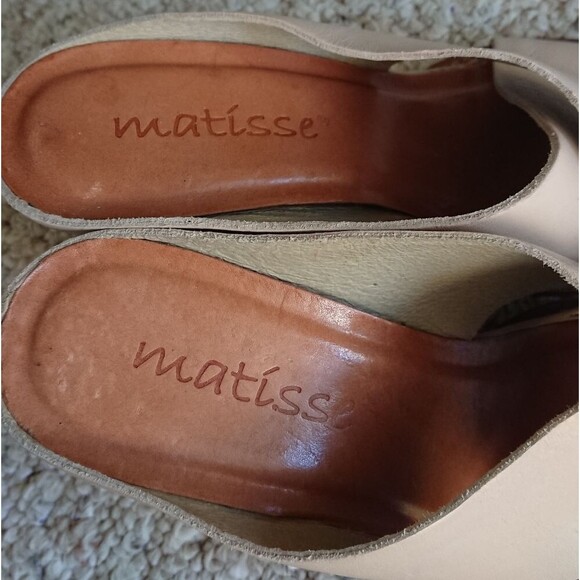 Matisse Blush all Leather Wedge Sandal size 6M - Picture 9 of 12